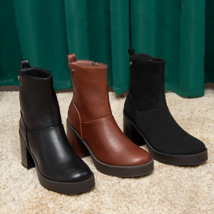 Bota Lasso Negro Gamuza