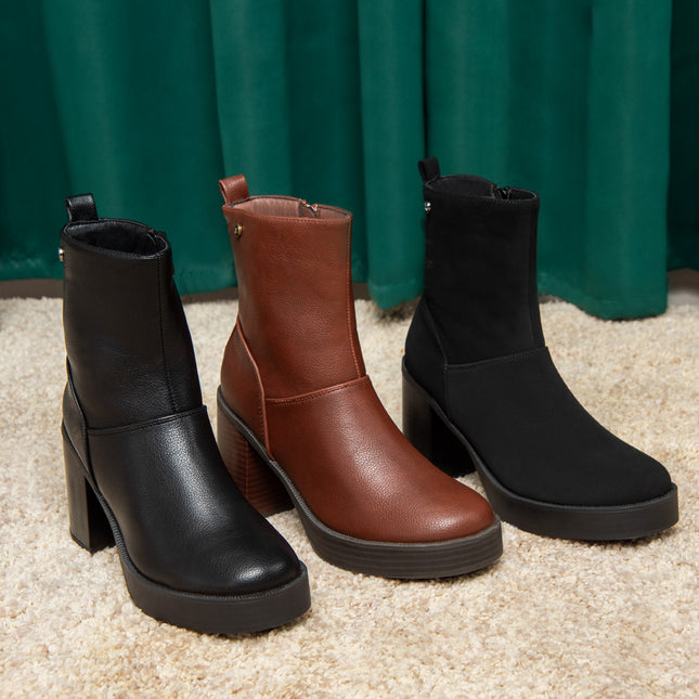 Bota Lasso Negro Gamuza