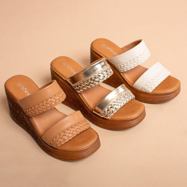 Sandalia Locket Beige