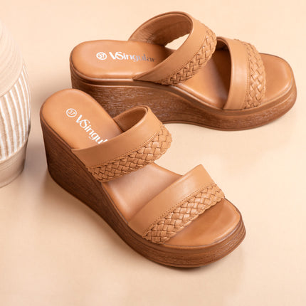 Sandalia Locket Camel