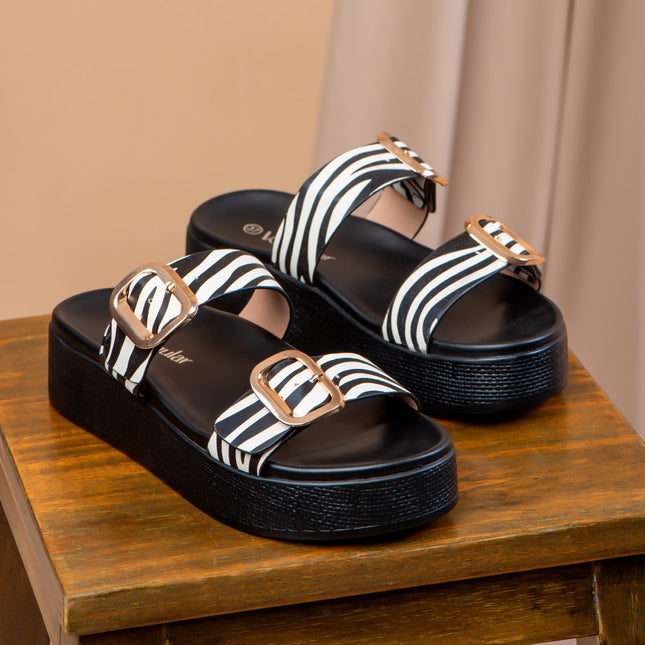 Sandalia Nicky Cebra