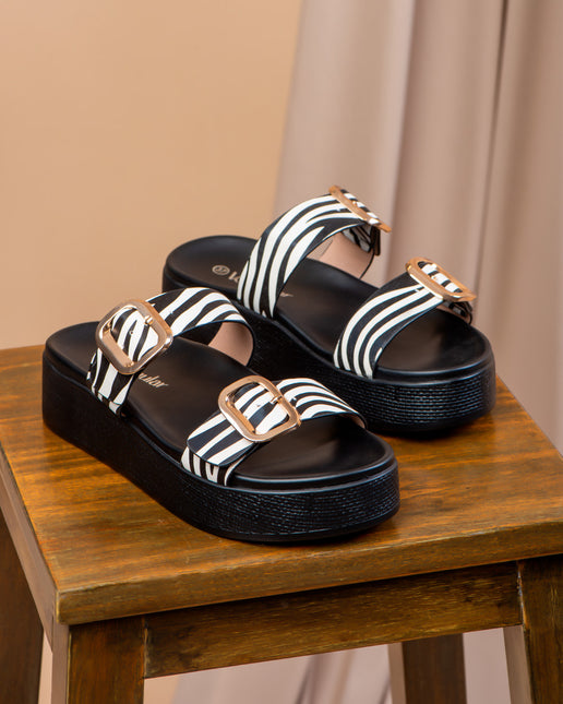 Sandalia Nicky Cebra