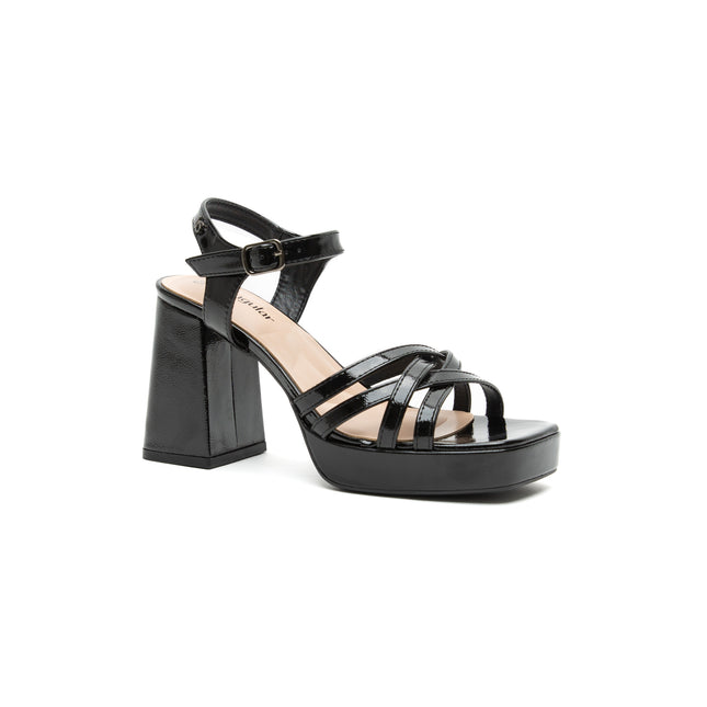 Sandalia Elira Negro Charol