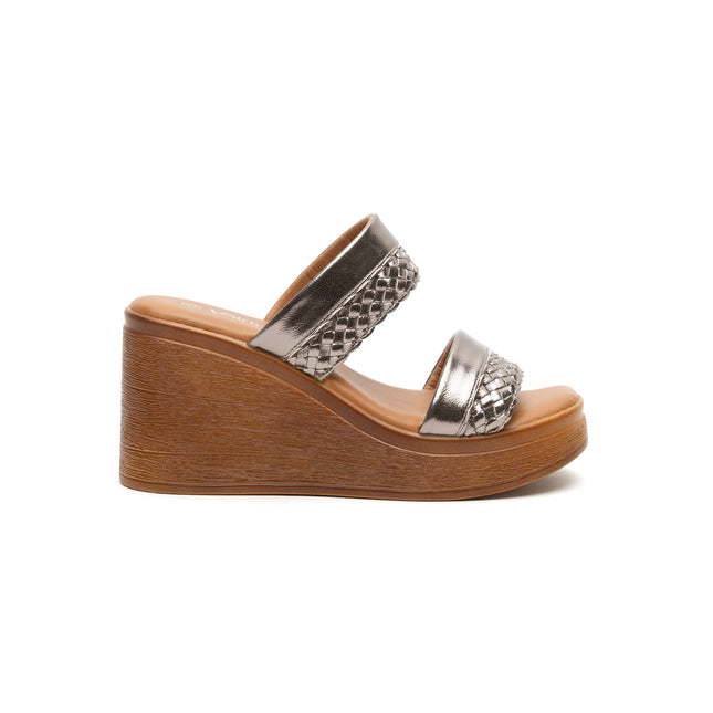 Sandalia Locket Plateado