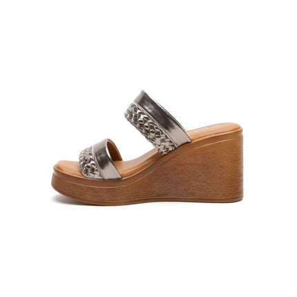 Sandalia Locket Plateado