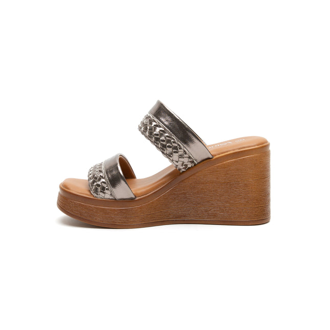 Sandalia Locket Plateado