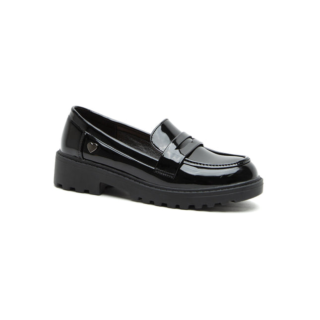Mocasin Milie Negro Charol