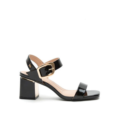 Sandalia Zury Negro Charol