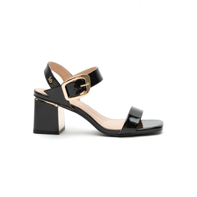 Sandalia Zury Negro Charol