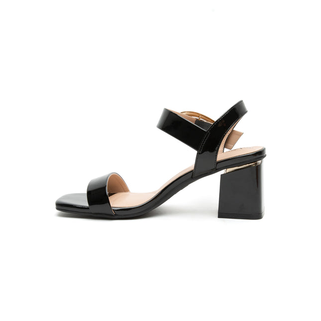 Sandalia Zury Negro Charol