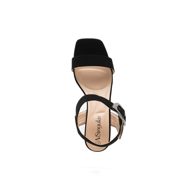 Sandalia Zury Negro Gamuza